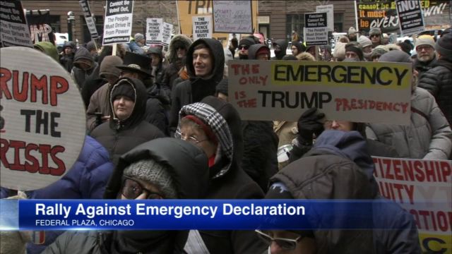 16 states file lawsuit to stop Trump's national emergency declaration