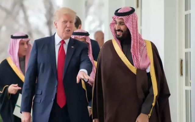 Donald Trump and Saudi Crown Prince Mohammed bin Salman