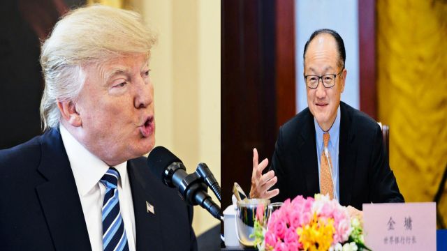Donald Trump and Jim Yong Kim