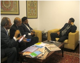 H Abdur Raqeeb , General Secretary , ICIF . Mr Abdul Rahman MP , LokSabha . Dr Raghuram Rajan – RBI Governor Designate and Mr Khurshid Najmi , Fmr Joint Legal Advisor  to RBI during discussion
