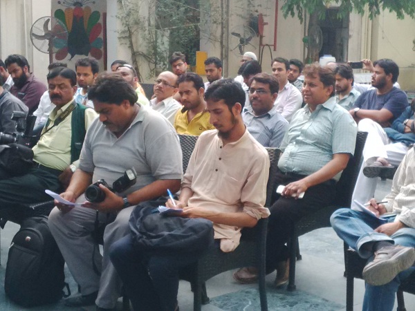 Press Correspondents at Press Club, New Delhi