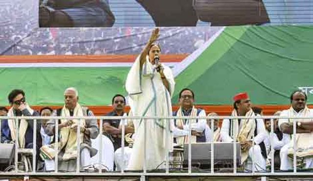 Mamata's opposition rally not enough to elevate her as face of opposition