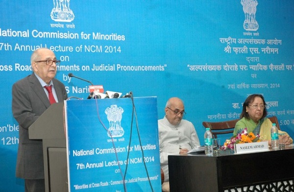 The distinguished constitutional Jurist and Senior Advocate to the Supreme Court of India, Shri Fali S. Nariman delivering the 7th Annual NCM Lecture, 