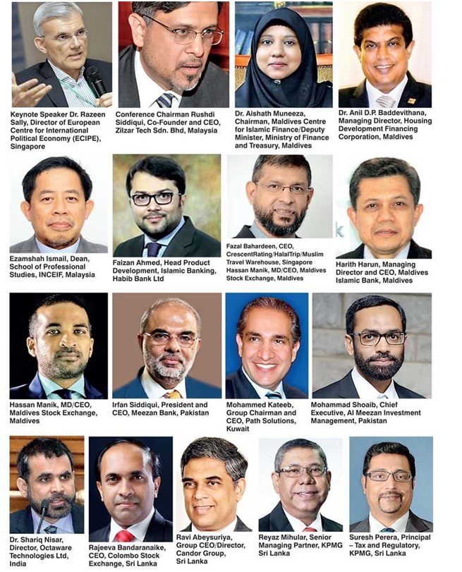 Figure 1S peakers and panelists who are set to address the 'Islamic Finance Forum of South Asia' set to take place in Colombo, Sri Lanka.