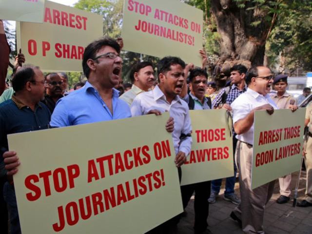 Stop attacks on journalists, media protest, journalists protests