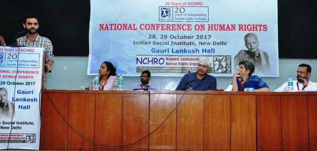 Student-leader-Umar-Khalid-addressing-the-NCHRO-National-Conference-in-New-Delhi-while-seen-seated-on-the-dais-are-from-left-to-right-Padmashree-Adv.-A.-Mohammed-Yusuff-Pr