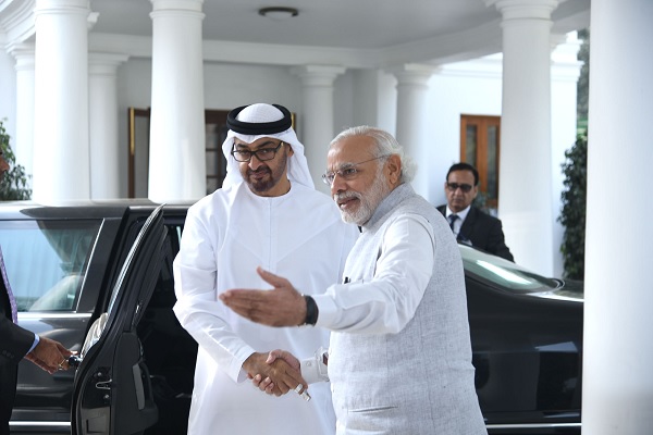The-Prime-Minister-Shri-Narendra-Modi-receiving-the-Crown-Prince-of-Abu-Dhabi-His-Highness-Sheikh-Mohammed-Bin-Zayed-Al-Nahyan-at-7-RCR-in-New-Delhi.jpg