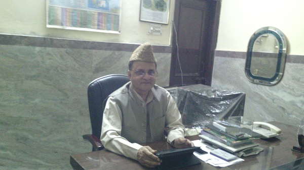 Syed Zafar Mahmood, President Zakat Foundation of India and chairman of Sir Syed Coaching and Guidance Centre,at office in Abul Fazle Enclave, Okhla, New Delhi (Photo Maeeshat)