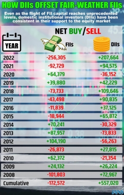 Domestic funds fuelled by retail investors matching FII selling