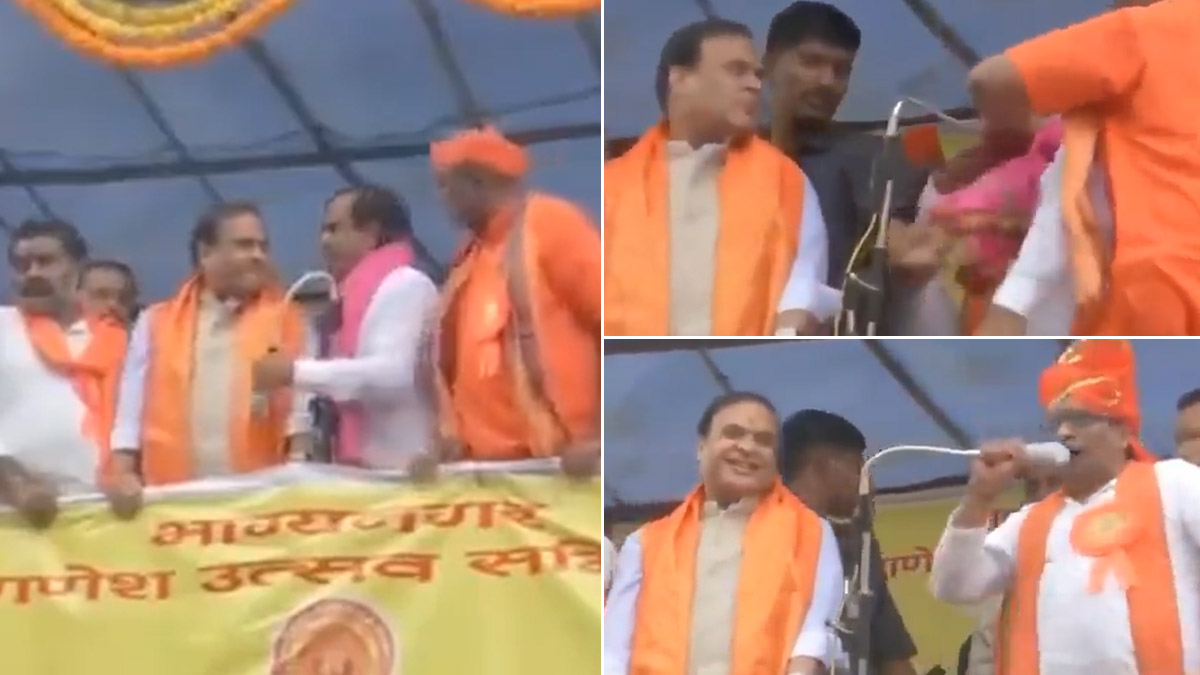 TRS leader confronts Assam CM at Hyderabad rally