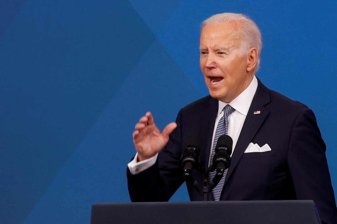 U.S. President Joe Biden delivers remarks, in Washington
